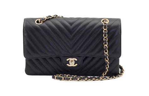 black chevron chanel bag|chanel statement flap.